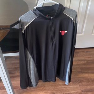 NBA Cool Base Chicago Bulls quarter zip pullover